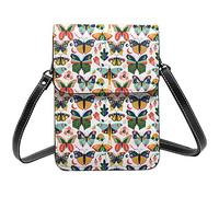 Lsjuee Carrelage papier peint motif sac à bandoulière bandoulière téléphone portable sac à main femmes Pu petit bandoulière portefeuille sac à main sac à bandoulière