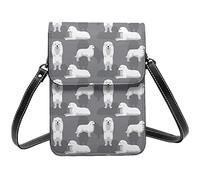 Lsjuee Chien grand fond sac à bandoulière bandoulière téléphone portable sac à main femmes Pu petit bandoulière portefeuille sac à main sac à bandoulière