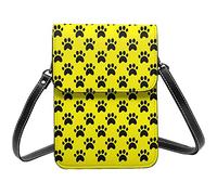 Lsjuee Chien Traces sac à bandoulière bandoulière téléphone portable sac à main femmes Pu petit bandoulière portefeuille sac à main sac à bandoulière