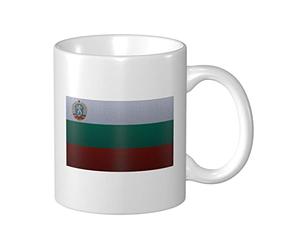 Lsjuee Drapeau de la Bulgarie effet tricot tasse à café 11 oz impression double face tasses tasse à thé pour un excellent cadeau bureau maison tasses à café