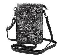 Lsjuee Formules physiques et phénomènes bandoulière téléphone portable sac à main femmes Pu sac à bandoulière petit bandoulière portefeuille sac à main sac à bandoulière