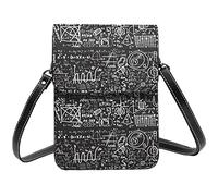 Lsjuee Formules physiques et phénomènes sac à bandoulière bandoulière téléphone portable sac à main femmes Pu petit bandoulière portefeuille sac à main sac à bandoulière