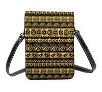 Lsjuee Golden Easter Lace Crossbody Bag Crossbody Cell Phone Purse Women Pu Small Crossbody Wallet Purse Shoulder Bag