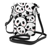 Lsjuee Grand Panda motif bandoulière téléphone portable sac à main femmes Pu sac à bandoulière petit bandoulière portefeuille sac à main sac à bandoulière
