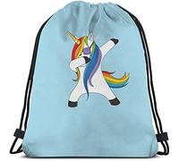 Lsjuee Licorne Sacs à cordon Dabbing Dab Dance Art Drôle Animal Cool Lunettes de soleil Hip Hop Style Unique Sport pour homme femme