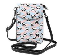 Lsjuee Mignon petit Panda bandoulière téléphone portable sac à main femmes Pu sac à bandoulière petit bandoulière portefeuille sac à main sac à bandoulière