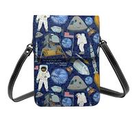 Lsjuee Moon Landing sac à bandoulière bandoulière téléphone portable sac à main femmes Pu petit bandoulière portefeuille sac à main sac à bandoulière
