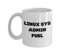 Lsjuee Mug d'administration système Linux - Fuel Mug - Cadeau drôle pour l'administrateur système Linux