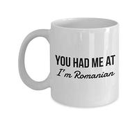 Lsjuee Mug roumain - Vous m'avez eu à je suis roumain - Tasse à café Roumanie - Cadeau Roumanie