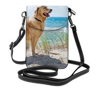 Lsjuee Porte-monnaie pour téléphone portable Golden Retriever :>> petit portefeuille en cuir à bandoulière pour femme sac à bandoulière avec fentes pour cartes de crédit 7,6 x 2,9 pouces