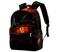 Lsjuee Punk Cool Dragon Dinosaur Eye School Backapck, élé sac à dos pour ordinateur portable pour femmes filles, enseignant pour ordinateur portable 15 pouces