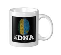 Lsjuee Rwanda It's in MyCoffee Mug 11 Oz Tasses à impression double face Tasse à thé pour un excellent cadeau Bureau Maison Tasses à café