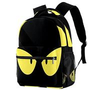 Lsjuee Sacs à dos décontractés élégants Grand sac à dos d'école Bat Bookbags pour garçon et fille, Multicolore, 29,4x20x40cm/11,5x8x16 po