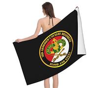 Lsjuee Serviette de Bain en Microfibre du 3e régiment de cavalerie blindée Absorbant l'eau Serviette de Bain à séchage Rapide, pour la Plage, la Piscine, Le Camping
