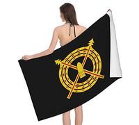 Lsjuee Serviette de Plage en Microfibre 41e Brigade d'artillerie de Campagne Absorbant l'eau Serviette de Bain à séchage Rapide, pour la Plage, la Piscine, Le Camping