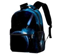 Lsjuee Starry Sky Night Outer Space Galaxy Sac à dos, 15 pouces élé College School Backpack, pour ordinateur portable pour femmes/filles/affaires/voyage
