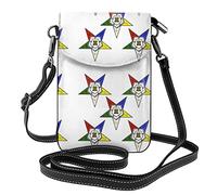 Lsjuee Stars Eastern Stars Porte-monnaie pour téléphone portable :>> Petit portefeuille en cuir à bandoulière pour femme Sac à bandoulière avec fentes pour cartes de crédit 7,6 x 2,9 pouces