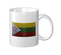 Lsjuee Tasse à café à effet de tricot de l'armée nationale de l'État de Shan 11 oz tasses à impression double face tasse à thé pour un excellent cadeau tasses à café à la maison de bureau