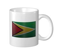 Lsjuee Tasse à café effet tricot drapeau de Guyane 11 Oz tasses à impression Double face tasse à thé pour un excellent cadeau bureau maison tasses à café