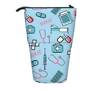Lsjuee Trousse à Crayons télescopiquePractitionerCare Pochette à Crayons Debout Sac de Rangement pour Papeterie, Porte-Stylo Portable pour Bureau école Adolescents Sacs Filles