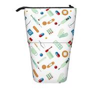 Lsjuee Trousse à Crayons télescopiquePractitionerCare Pochette à Crayons Debout Sac de Rangement pour Papeterie, Porte-Stylo Portable pour Bureau école Adolescents Sacs Filles