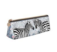 Lsjuee Zebra Trousse à Crayons pour Femme Pochette pour Stylo Boîte de Transport Simple pour Adulte avec Fermeture éclair Lisse Durable Léger pour Sac de Rangement pour Organisateur de Bureau