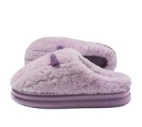 lskdnrufh Chaussons en coton for femme, for l'automne et l'hiver, for la maison, chauds et moelleux, à semelles épaisses Chaussons moelleux pour l'intérieur(Purple,40-41)