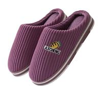 lskdnrufh Chaussons en coton for femmes, semelles épaisses antidérapantes for l'hiver, for couples, chauds à la maison, doux for hommes Chaussons moelleux pour l'intérieur(Gray,36-37)