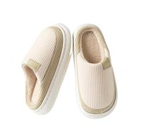 lskdnrufh Chaussons moelleux en coton à semelles épaisses, tendance et mignons for l'intérieur, for l'automne et l'hiver Chaussons moelleux pour l'intérieur(Green,38-39)