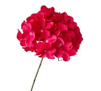 lskdnrufh Hydrangea Artificial Flowers - Realistic Single 25 in Long Stem Fake Silk Bouquets for Party Wedding Centerpieces Home Office Decor(Light Red)