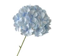 lskdnrufh Hydrangea Artificial Flowers - Realistic Single 25 in Long Stem Fake Silk Bouquets for Party Wedding Centerpieces Home Office Decor(Light Blue)