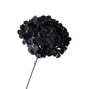 lskdnrufh Hydrangea Artificial Flowers - Realistic Single 25 in Long Stem Fake Silk Bouquets for Party Wedding Centerpieces Home Office Decor(Black)