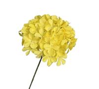 lskdnrufh Hydrangea Artificial Flowers - Realistic Single 25 in Long Stem Fake Silk Bouquets for Party Wedding Centerpieces Home Office Decor(Yellow)