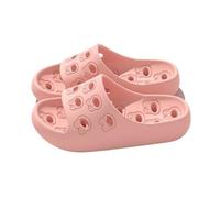 lskdnrufh Sandales Women House Slides Shower Lovely Cushioned Thick Sole Pillow Slippers Sandals with Drainage Holes Sandales Femmes(Pink,39-40)