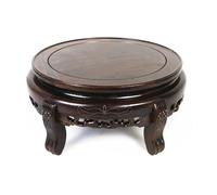 lskdnrufh Support de Pot de Fleurs Portable en Bois, Plateau Circulaire for bonsaï, for la décoration de la Maison ou du Bureau(Medium)