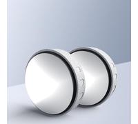 LSKJA Angle Mort Miroir de Voiture pour Ford B-Max C-Max S-Max KA Edge Mustang Explorer, 2 pièces 360° Rotation Angle Mort Miroir réglable HD Verre Convex Mirror,C-White