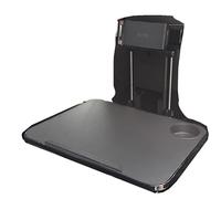 LSKJA Plateaux de Voiture Pliables pour Audi A1/A2/A3/A4/A5/A6/A7/A8/quattro Manger | Plateau d'appui-tête de siège arrière Multifonction avec rainure,A Black