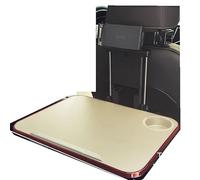 LSKJA Plateaux de Voiture Pliables pour Subaru Ascent/BRZ/Chiffon/Crosstrek/Forester/Impreza Manger | Plateau d'appui-tête de siège arrière Multifonction avec rainure,B Beige