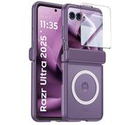 LSKOZU Coque pour Motorola Razr 60 Ultra, Légère Et Résistante Aux Chocs avec Une Finition Mate, Une Protection De Charnière, Un Protecteur D'écran Intégré, Compatible avec La Charge sans Fil