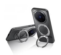 LSKOZU Coque pour Vivo X300 Pro, Support À Anneau Rotatif À 360 °, Étui De Protection Léger Et Résistant Aux Chocs, Compatible avec Le Chargement sans Fil (Noir,pour X300)