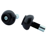 LSL Crash Balls Embouts de guidon Classic CLASSIQUE, ALU, NOIR