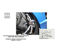 LSL Crash Pad® CBR 600 RR, 07-08 Kit de montage, argent