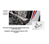 LSL Crash Pad® kit de montage GSF/GSX/GSX-R, argent