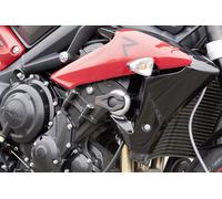 LSL Kit fixation tampon de protection alu - Triumph 675 Street Triple, rouge