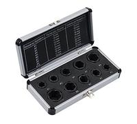 LSLANSOON Lot de 10 extracteurs de boulons à douille courte, 9-19 mm, avec étui de transport en aluminium