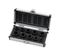 LSLANSOON Lot de 10 extracteurs de boulons et écrous à percussion avec étui de rangement en aluminium pour enlever les boulons endommagés rouillés et rouillés