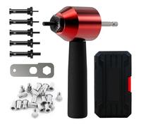 LSLANSOON Lot de 26 adaptateurs de perceuse à rivets M3 M4 M5 M6 M8 métrique Mandrin Rivet Écrou Insert en aluminium