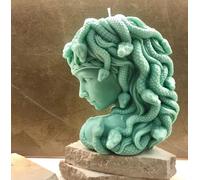 LSLEVA Grands moules réalistes en silicone pour la fabrication de bougies, arômes de visage abstrait, pour décoration d'intérieur, loisirs créatifs