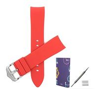 LSLHNMG Bande De Silicone Incurvée Universelle Bande De Caoutchouc Sport Mode En Acier Inoxydable Boucle Bracelet Montre Intelligente Bracelet De Remplacement Avec Extrémité Incurvée Hommes Femmes Bra