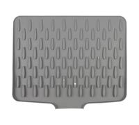 LSNNMU 1 Tapis égouttoir de Cuisine en Silicone avec Inclinaison for l'évacuation l'eau, idéal for Les casseroles et Tasses pour Cuisine(Grey)